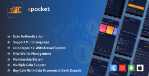 Cpocket cryptocurrency wallet flutter app codermarket.png