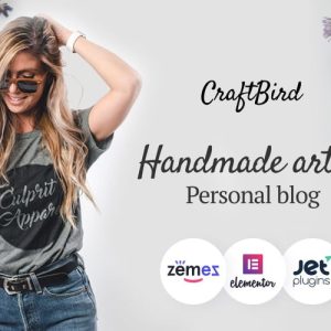 CraftBird - Handmade Artist Personal Blog WordPress Theme