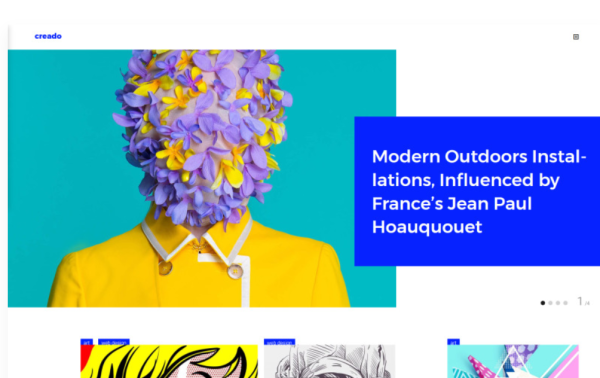 Creado - Art Gallery Responsive WordPress Theme - Image 1