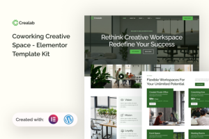Crealab coworking creative space elementor template kit v10 gplpixel.png