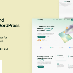 Credigi – Digital Bank & Credit Card FSE WordPress Theme