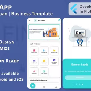Credit App - Finance, Loan, Business - Flutter Mobile UI Template/Kit (Android, iOS)