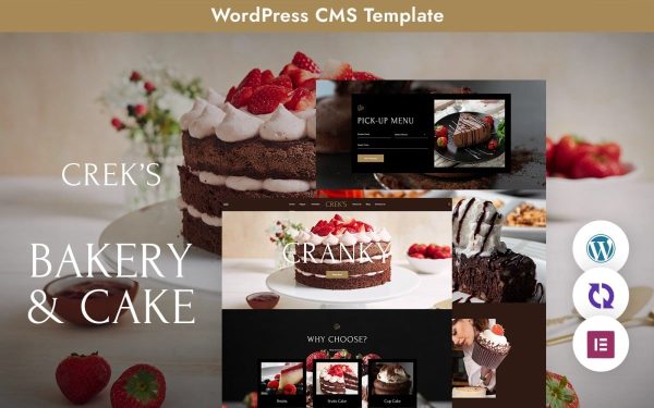Creks - Cake And Bakery Multipurpose Responsive WordPress Theme - Image 1