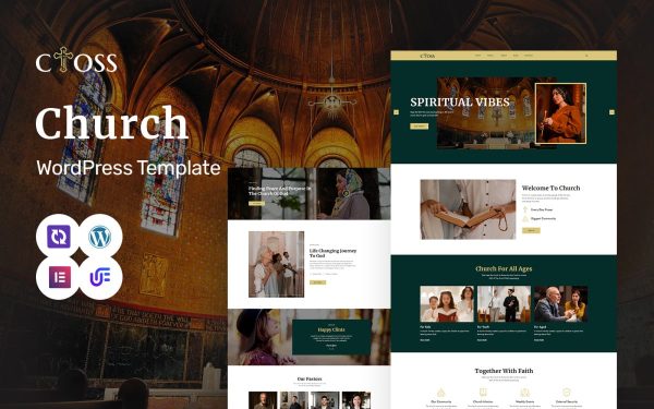 Cross - Church & Religion Elementor WordPress Theme - Image 1