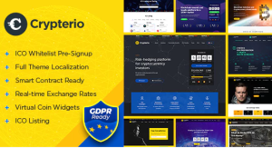 Crypterio ico landing page and cryptocurrency wordpress theme v249 .png