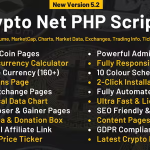 Crypto Net - CoinMarketCap, Prices, Chart, Exchanges, Crypto Tracker, Calculator & Ticker PHP Script