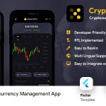 Crypto Prices, Charts - Wallet & NFT Tracker Android + iOS App UI Template - FLUTTER 2 - Cryptox