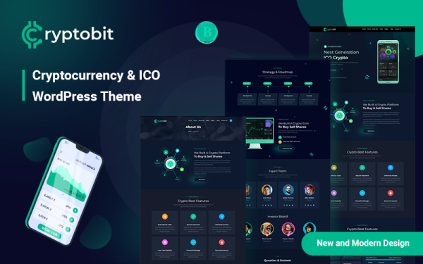 Cryptobit - Cryptocurrency & Bitcoin WordPress Theme - Image 1