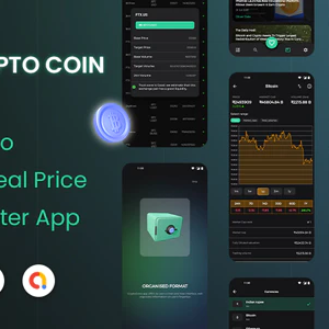 CryptoCoin : Flutter Full cryptocurrency app for live tracking and watching cryptocurrencies rates