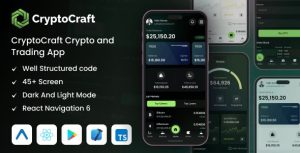 Cryptocraft react native expo cryptocurrency mobile app template codermarket.jpg