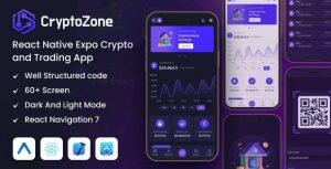 Cryptozone react native expo cryptocurrency mobile app template codermarket.jpg