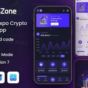 CryptoZone - React Native Expo Cryptocurrency Mobile App Template