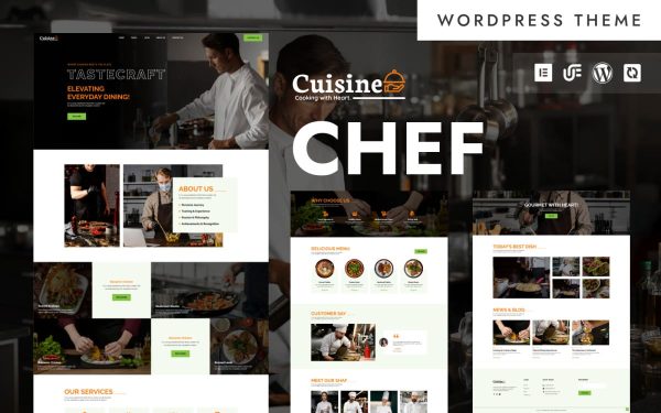 Cuisine - Personal Chef & Catering WordPress Elementor Theme - Image 1