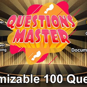 Customizable Questions Master Game (Construct 3 | C3P | HTML5) Maximum of 100 Questions