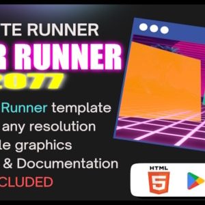 Cyber Runner 2077 - HTML5 Infinite Runner 3D Game