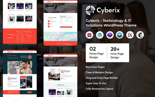 Cyberix - Technology & IT Solutions WordPress Theme - Image 1