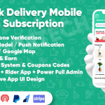 Dairy Products, Grocery, Daily Milk Delivery Mobile App with Subscription - Customer App & Delivery