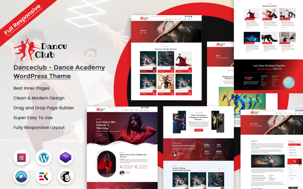 Danceclub - Dance Academy WordPress Theme - Image 1