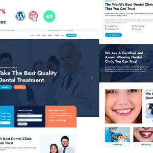 Dantcars Dentist and Dental Clinic WordPress Theme