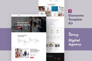Darcy creative agency elementor template kit gplpixel.jpg