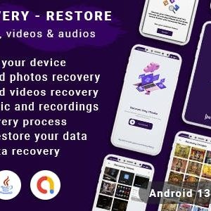 Data Recovery - Restore Data - Photos, Videos & Audios Recovery(android13 + SDK 34)