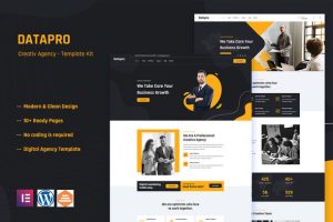 Datapro creativ agency elementor template kit v101 gplpixel.jpg
