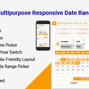 DateRange - Multipurpose Responsive Date Range Picker