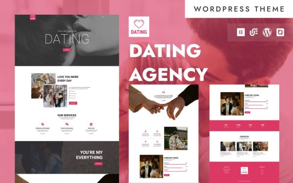 Dating - Dating & Matchmaking Agency WordPress Elementor Theme - Image 1