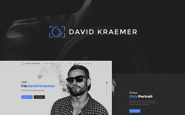 David Kraemar - Photographer WordPress Theme - Image 1