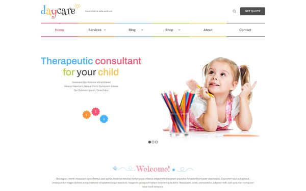 Day Care and Kindergarten Responsive WordPress Theme - Image 1