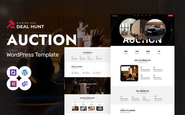 Deal Hunt - Auctions, Marketplace And Antique Sales WordPress Elementor Theme - Image 1