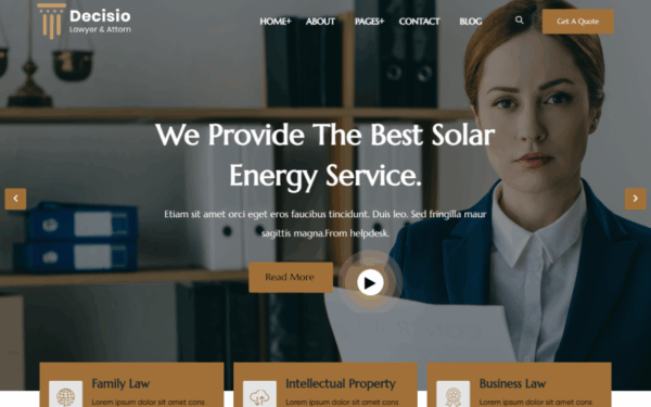 Decisio - Law Firm and Attorney Wordpress Theme. - Image 1