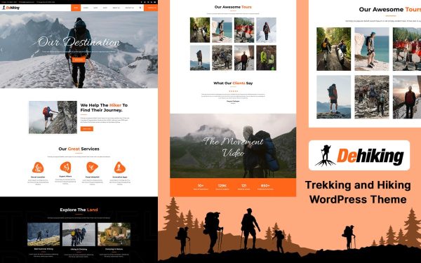 Dehiking - Hiking, Camping and Mountain Guide WordPress Theme - Image 1