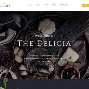 Delicia - Restaurant Responsive WordPress Theme
