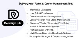 Delivery hub saas parcel courier management tool codermarket.jpg