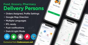Delivery person for food grocery pharmacy stores react native wordpress.jpg