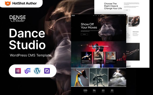 Dense Studio - Dance Studio And Academy WordPress Elementor Theme - Image 1