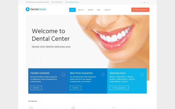 Dentalcenter - Dental Clinic Responsive WordPress Theme - Image 1