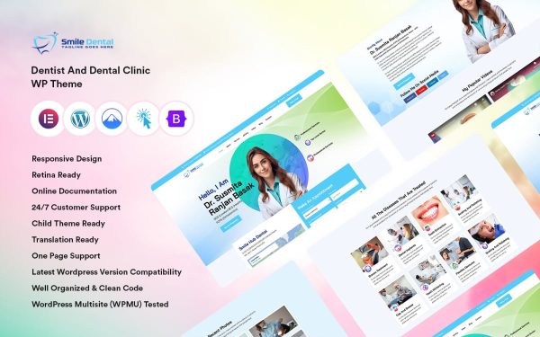 Dentist & Dental Clinic WordPress Theme. - Image 1