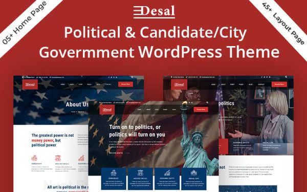 Desal - Political & Candidate/City Government WordPress Theme - Image 1