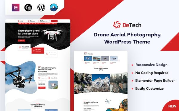 Detech - Drone WordPress Theme - Image 1