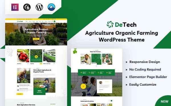 Detech - Gardening WordPress Theme - Image 1