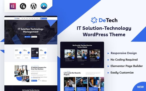 Detech - IT Solution WordPress Theme - Image 1