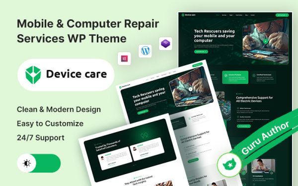 Device – Mobile & Computer Repair Servicing Elementor WordPress Theme - Image 1