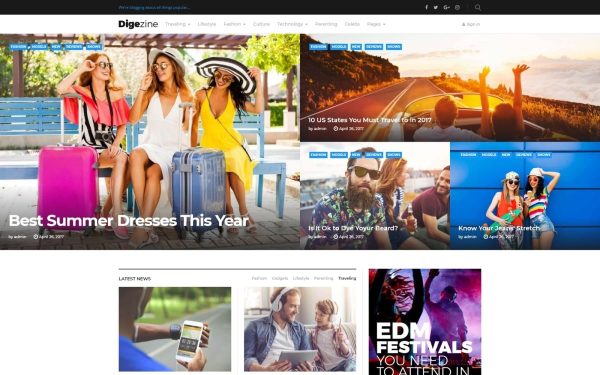 Digezine - News Magazine WordPress Theme - Image 1