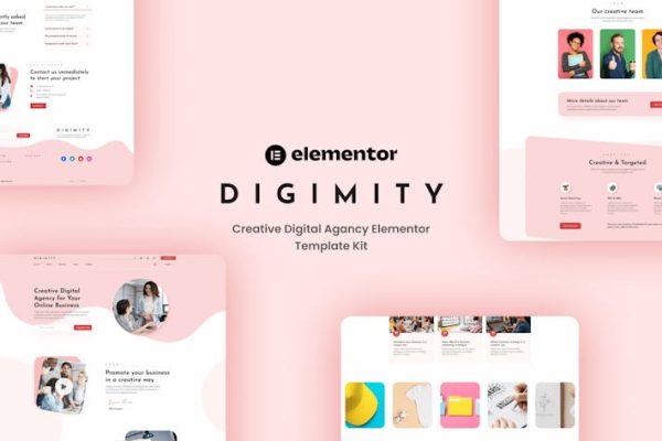 Digimity - Creative Digital Agancy Elementor Template Kit - Image 1