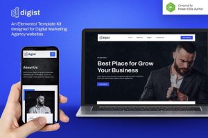 Digist digital marketing agency elementor template kit gplpixel.jpg