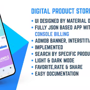 Digital Product Store - JSON Based Android App