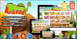 Dinoland html5 slot machine gplpixel.png