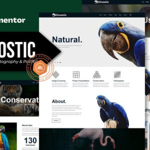 Dinostic - Animal Photography &Portfolio Elementor Template Kit